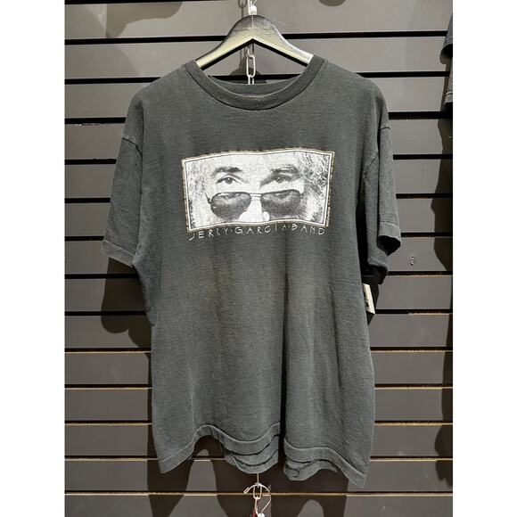 90s Jerry Garcia Band Portrait Vintage Grateful Dead Tribute Eyes Tee Shirt - Picture 1 of 3